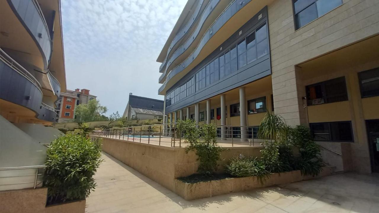 Apartamento En Urbanizacion Con Piscina En Playa De Silgar Sanxenxo Exterior foto