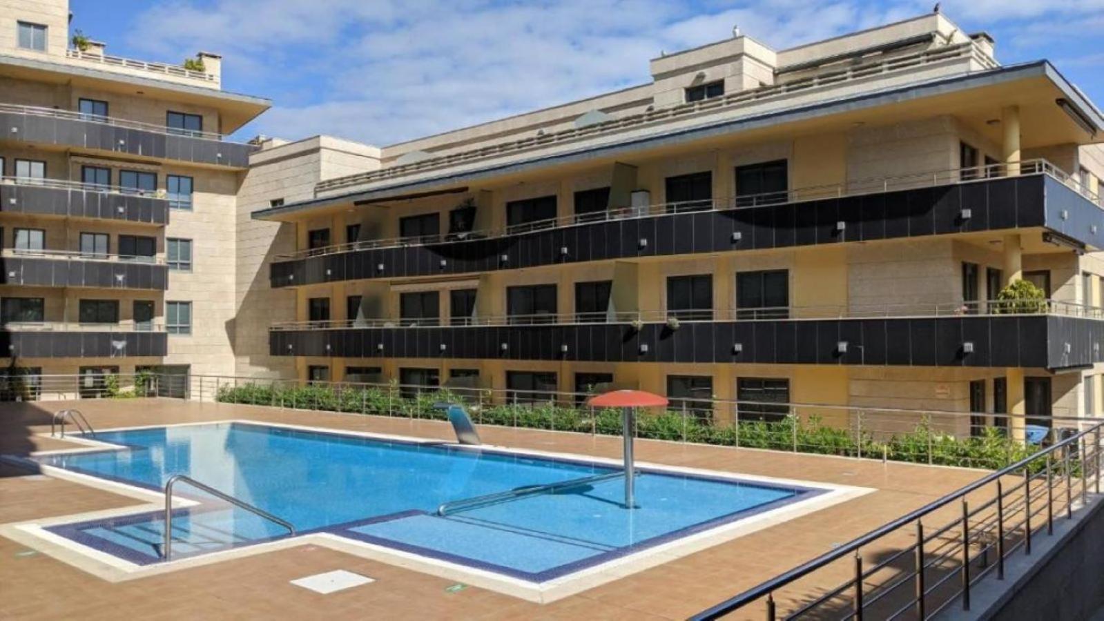Apartamento En Urbanizacion Con Piscina En Playa De Silgar Sanxenxo Exterior foto